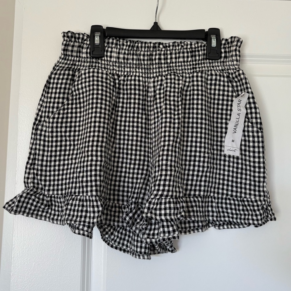 Black and White Checkered Shorts